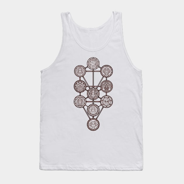 Sephiroth Lines - The Tree Tank Top by Nightgrowler